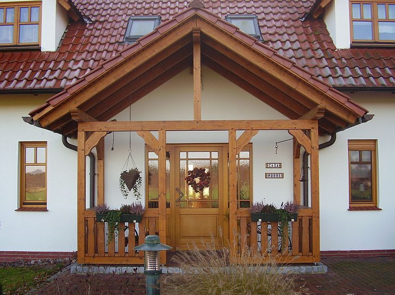 Haustr berdachung