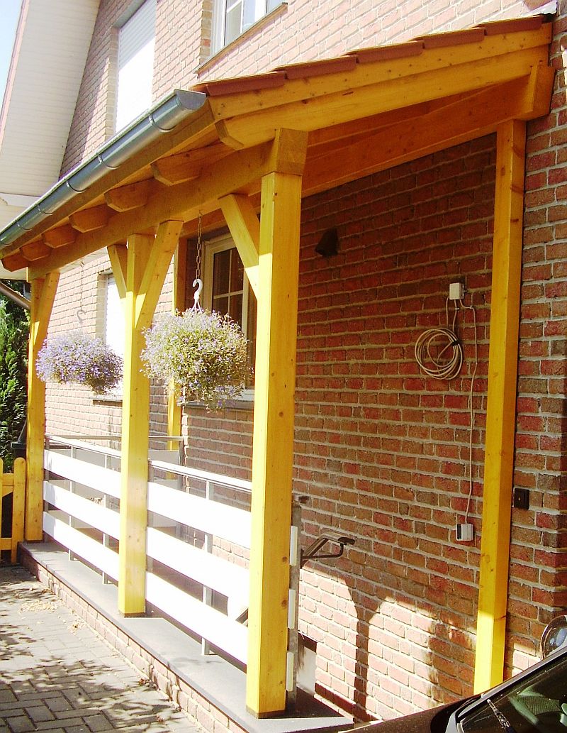Haustr berdachung